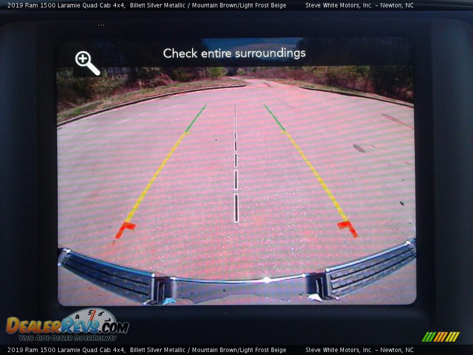 2019 Ram 1500 Laramie Quad Cab 4x4 Billett Silver Metallic / Mountain Brown/Light Frost Beige Photo #24