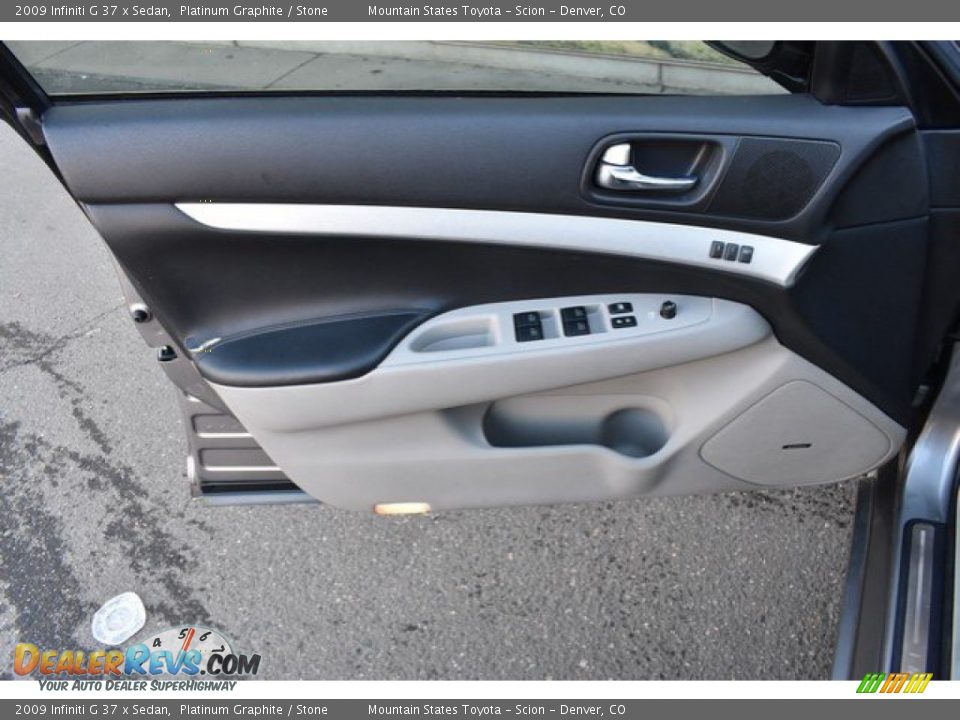 2009 Infiniti G 37 x Sedan Platinum Graphite / Stone Photo #25
