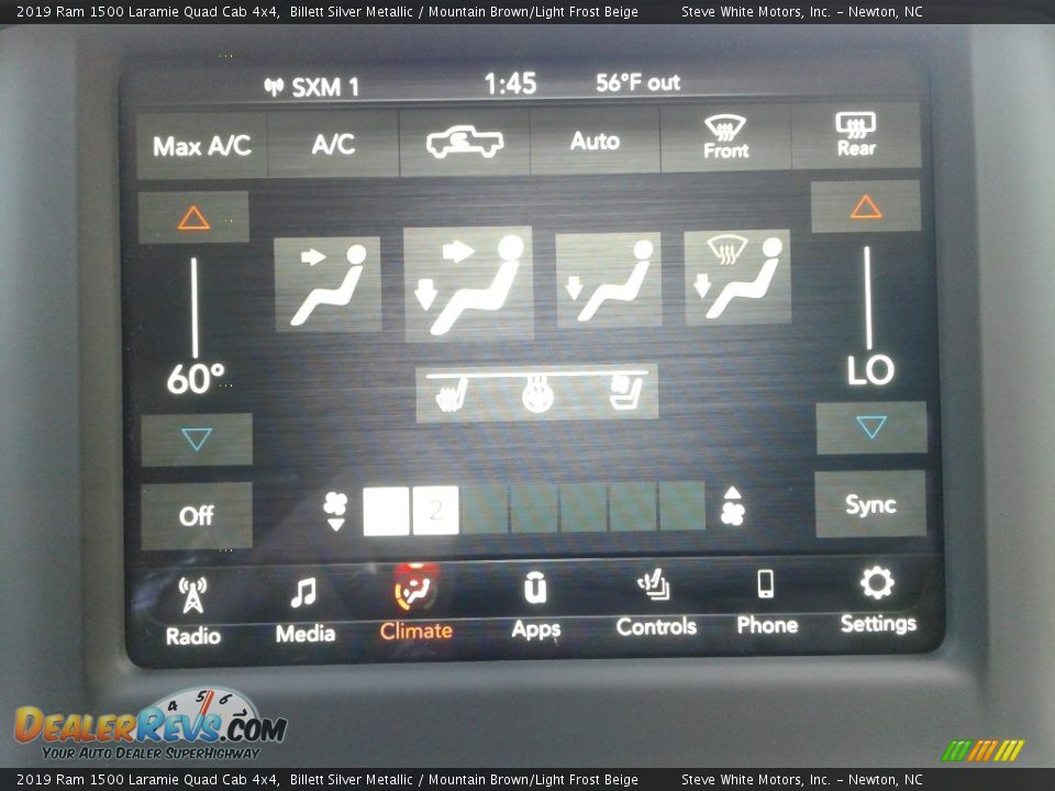 2019 Ram 1500 Laramie Quad Cab 4x4 Billett Silver Metallic / Mountain Brown/Light Frost Beige Photo #26
