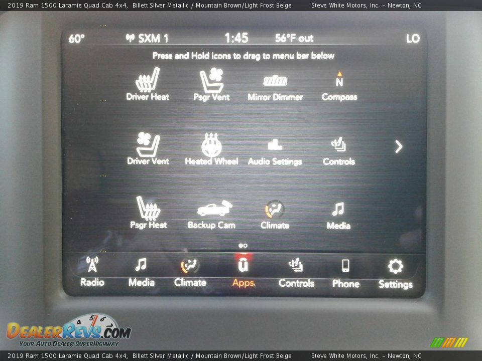 2019 Ram 1500 Laramie Quad Cab 4x4 Billett Silver Metallic / Mountain Brown/Light Frost Beige Photo #28