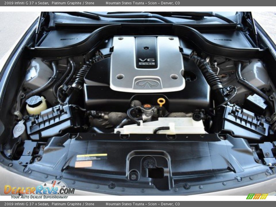 2009 Infiniti G 37 x Sedan Platinum Graphite / Stone Photo #28