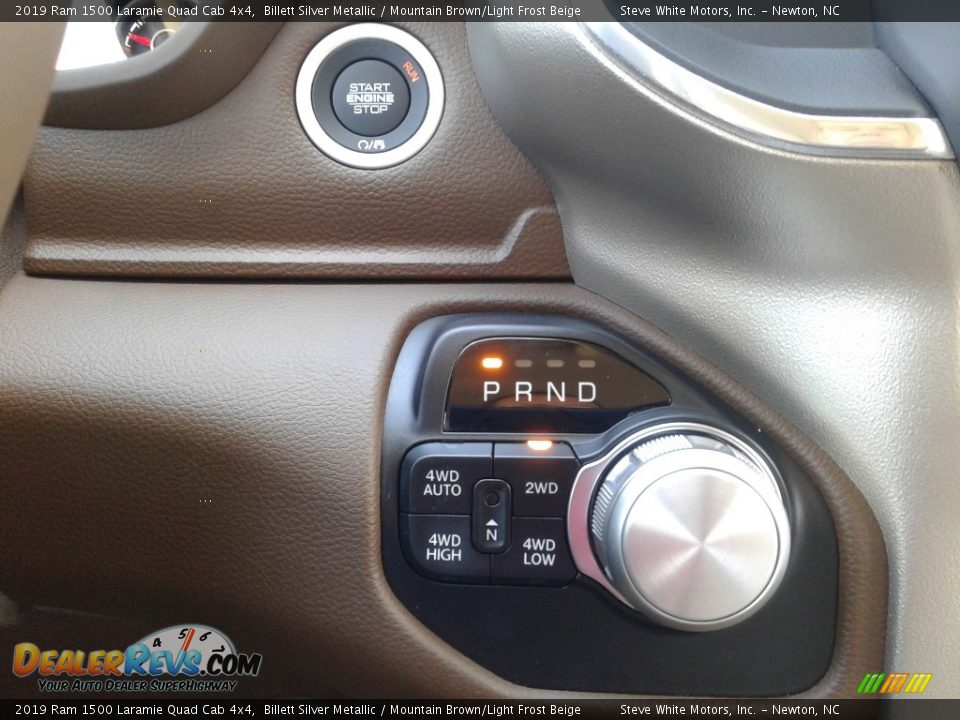 2019 Ram 1500 Laramie Quad Cab 4x4 Billett Silver Metallic / Mountain Brown/Light Frost Beige Photo #29
