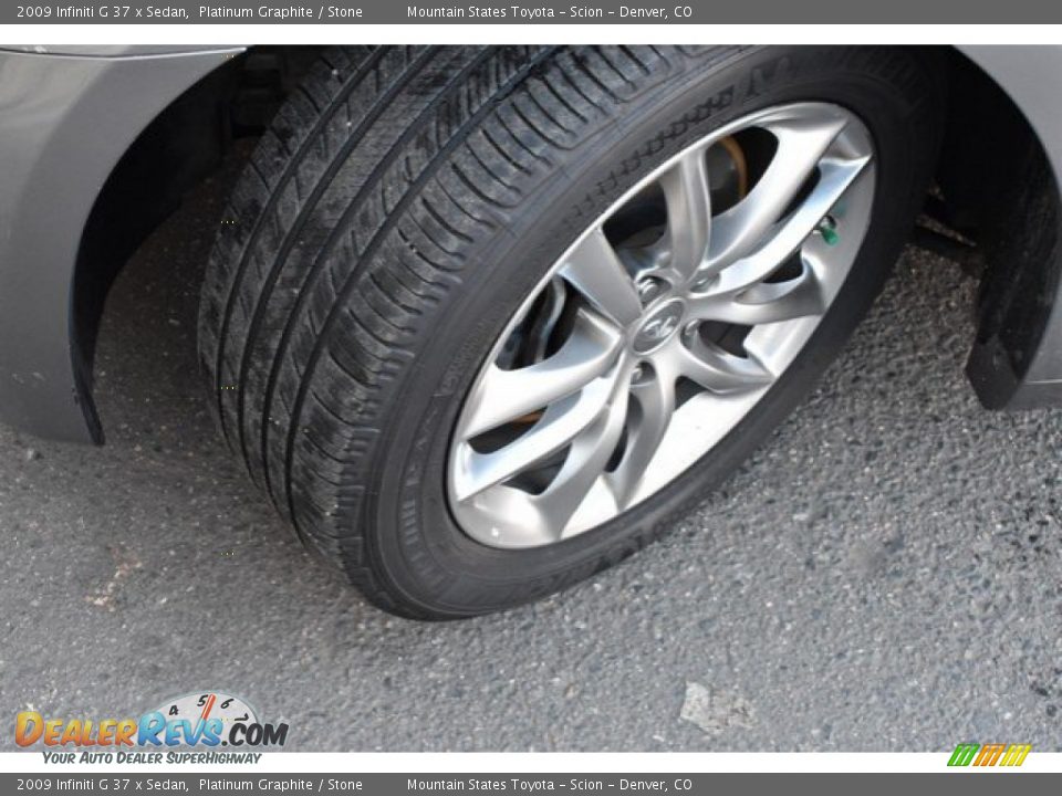 2009 Infiniti G 37 x Sedan Platinum Graphite / Stone Photo #29