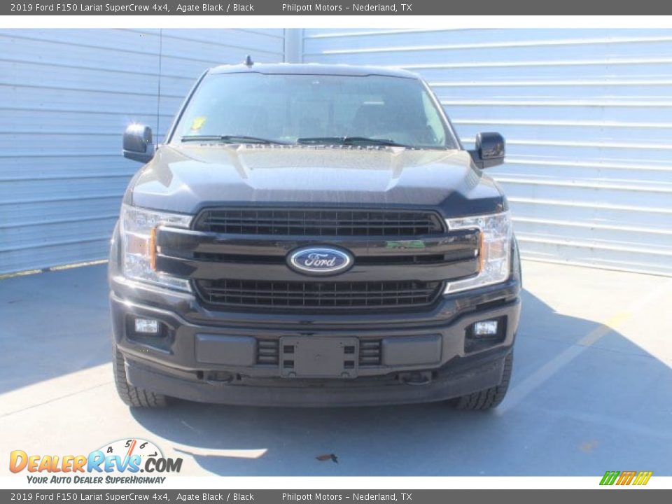 2019 Ford F150 Lariat SuperCrew 4x4 Agate Black / Black Photo #3
