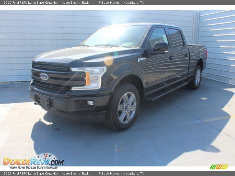 2019 Ford F150 Lariat SuperCrew 4x4 Agate Black / Black Photo #4