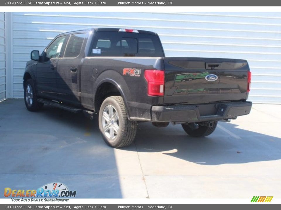 2019 Ford F150 Lariat SuperCrew 4x4 Agate Black / Black Photo #6