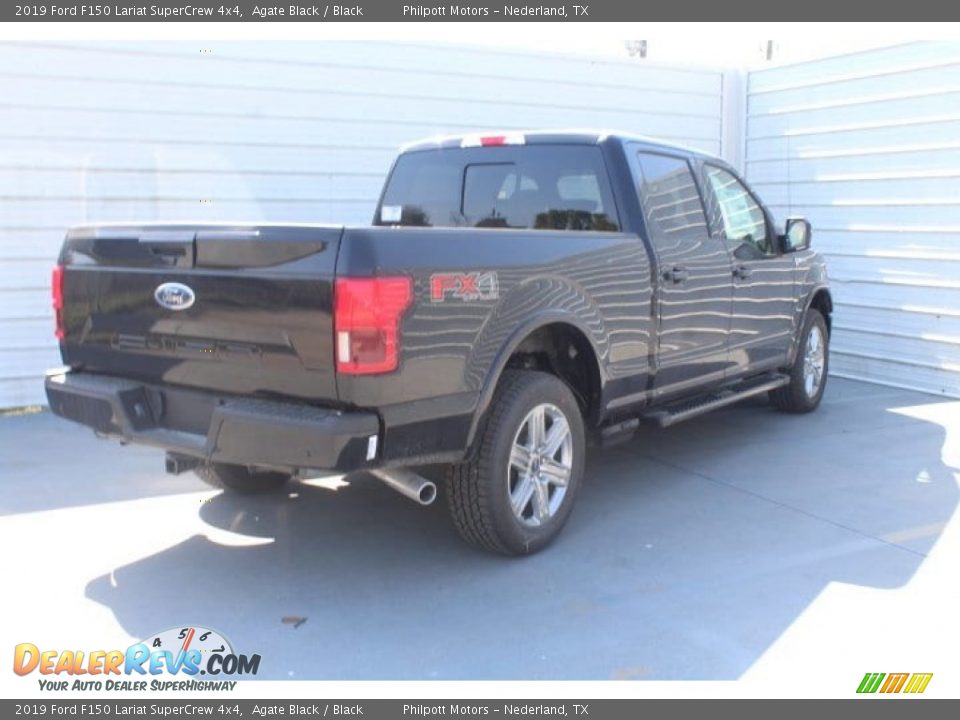 2019 Ford F150 Lariat SuperCrew 4x4 Agate Black / Black Photo #8