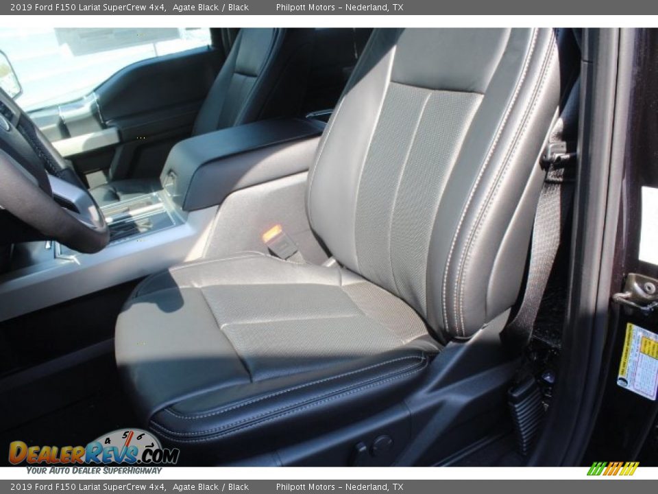 2019 Ford F150 Lariat SuperCrew 4x4 Agate Black / Black Photo #10