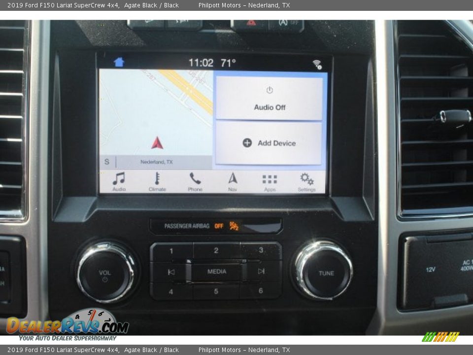 2019 Ford F150 Lariat SuperCrew 4x4 Agate Black / Black Photo #12