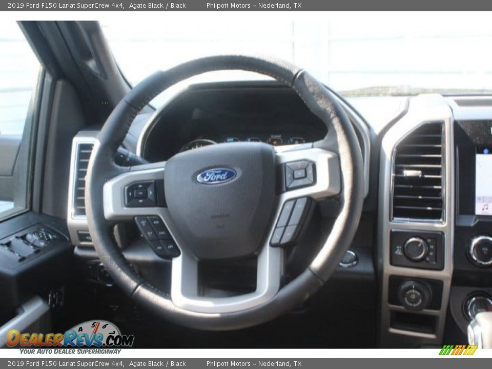 2019 Ford F150 Lariat SuperCrew 4x4 Agate Black / Black Photo #21