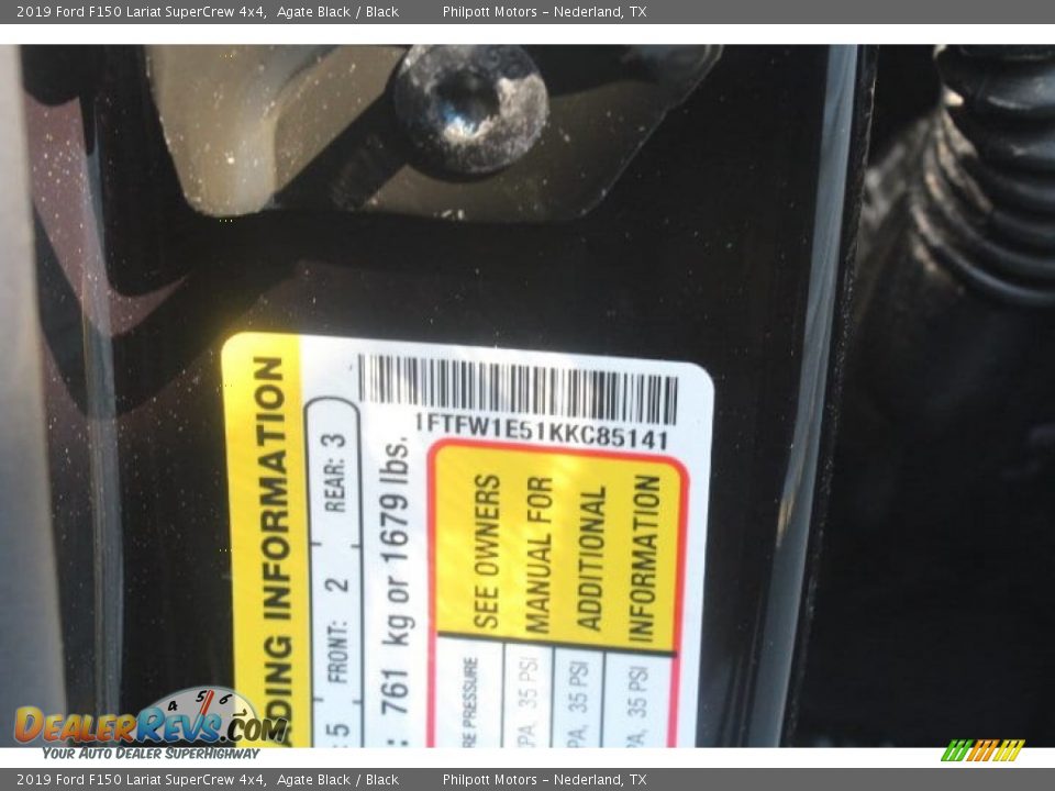 2019 Ford F150 Lariat SuperCrew 4x4 Agate Black / Black Photo #24