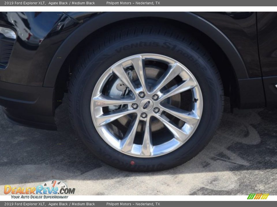 2019 Ford Explorer XLT Agate Black / Medium Black Photo #4