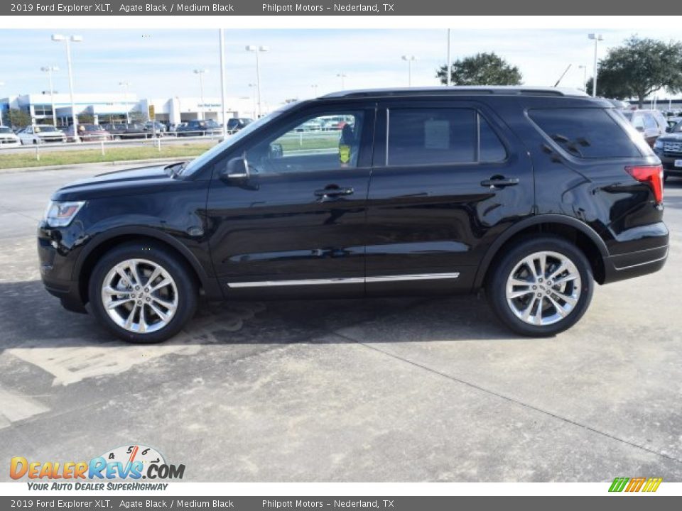 2019 Ford Explorer XLT Agate Black / Medium Black Photo #5