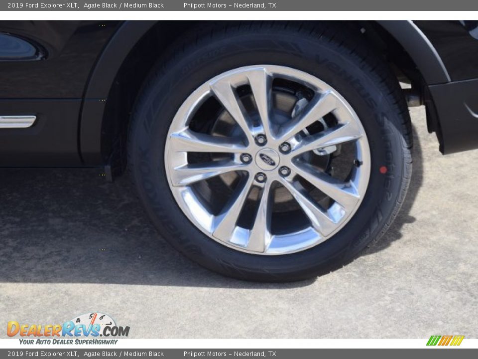 2019 Ford Explorer XLT Agate Black / Medium Black Photo #6