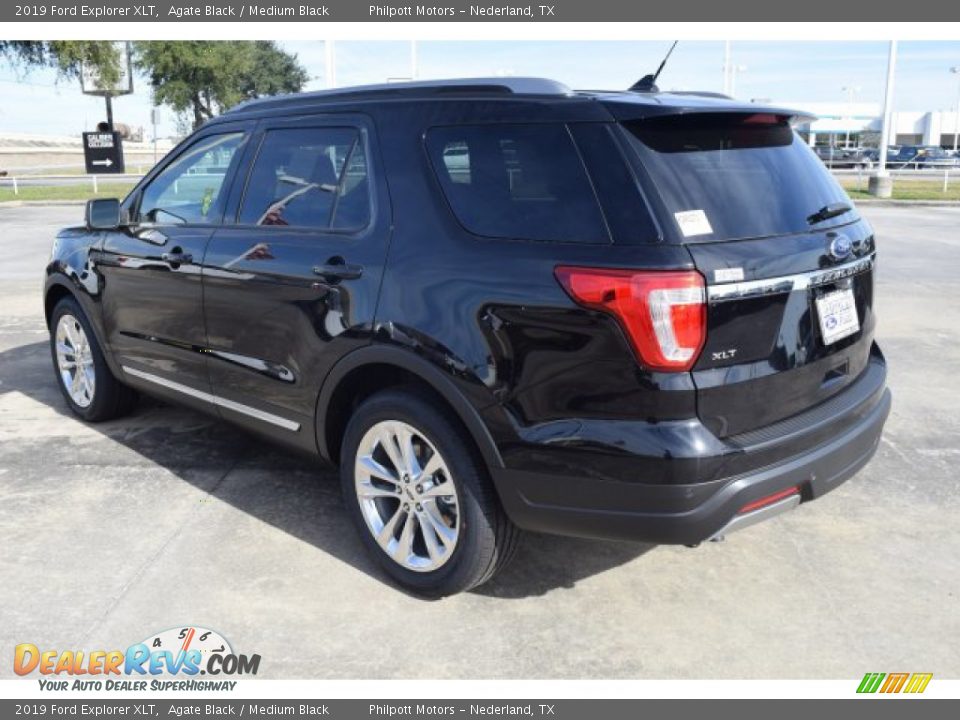 2019 Ford Explorer XLT Agate Black / Medium Black Photo #7