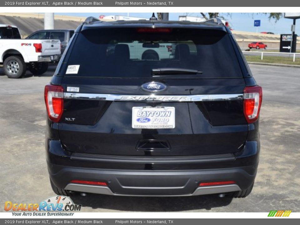 2019 Ford Explorer XLT Agate Black / Medium Black Photo #8