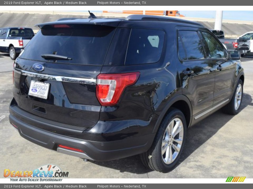 2019 Ford Explorer XLT Agate Black / Medium Black Photo #9