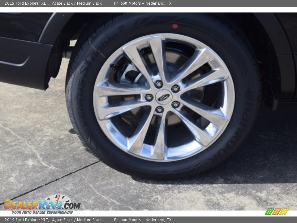 2019 Ford Explorer XLT Agate Black / Medium Black Photo #10