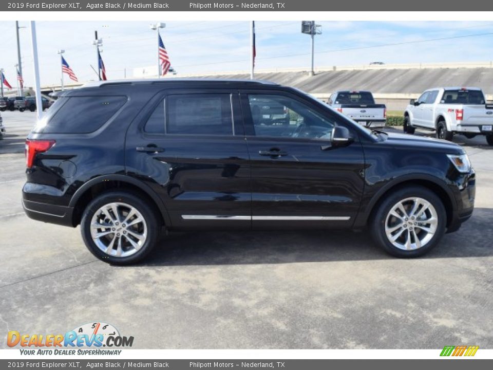 2019 Ford Explorer XLT Agate Black / Medium Black Photo #11