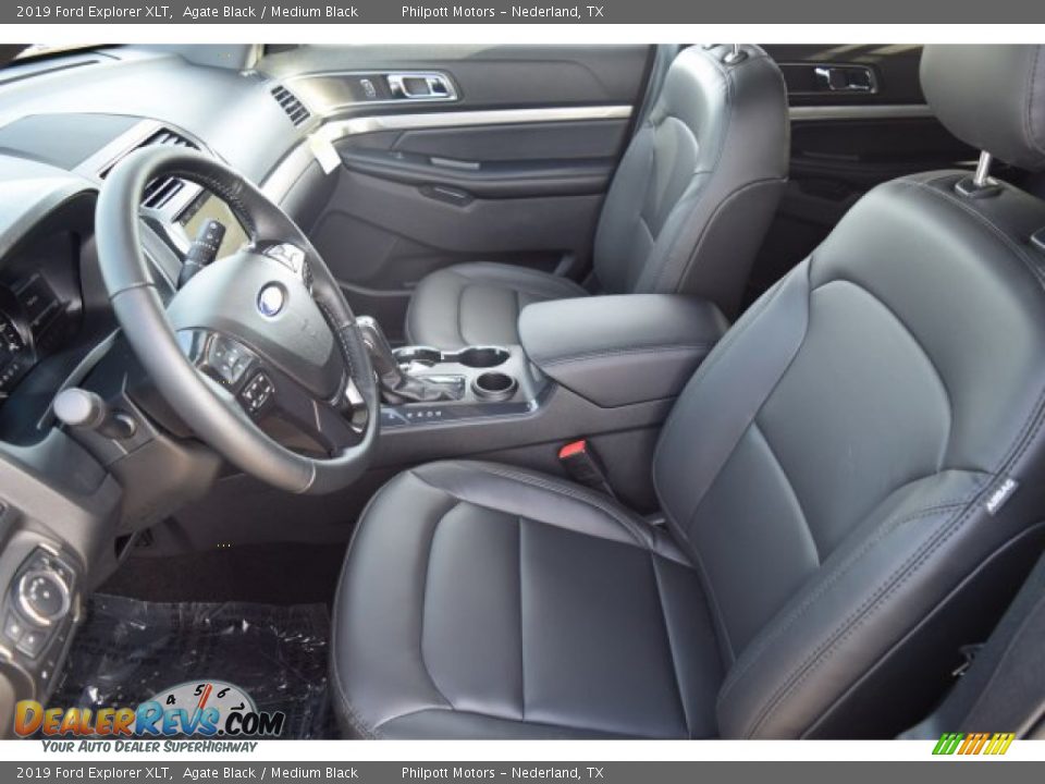2019 Ford Explorer XLT Agate Black / Medium Black Photo #15
