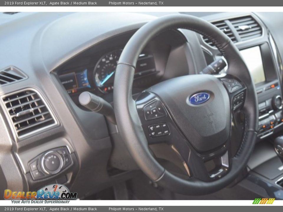 2019 Ford Explorer XLT Agate Black / Medium Black Photo #16