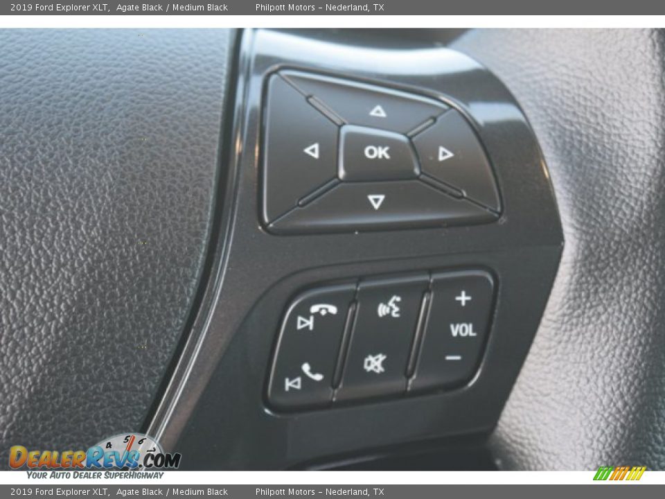 2019 Ford Explorer XLT Agate Black / Medium Black Photo #21