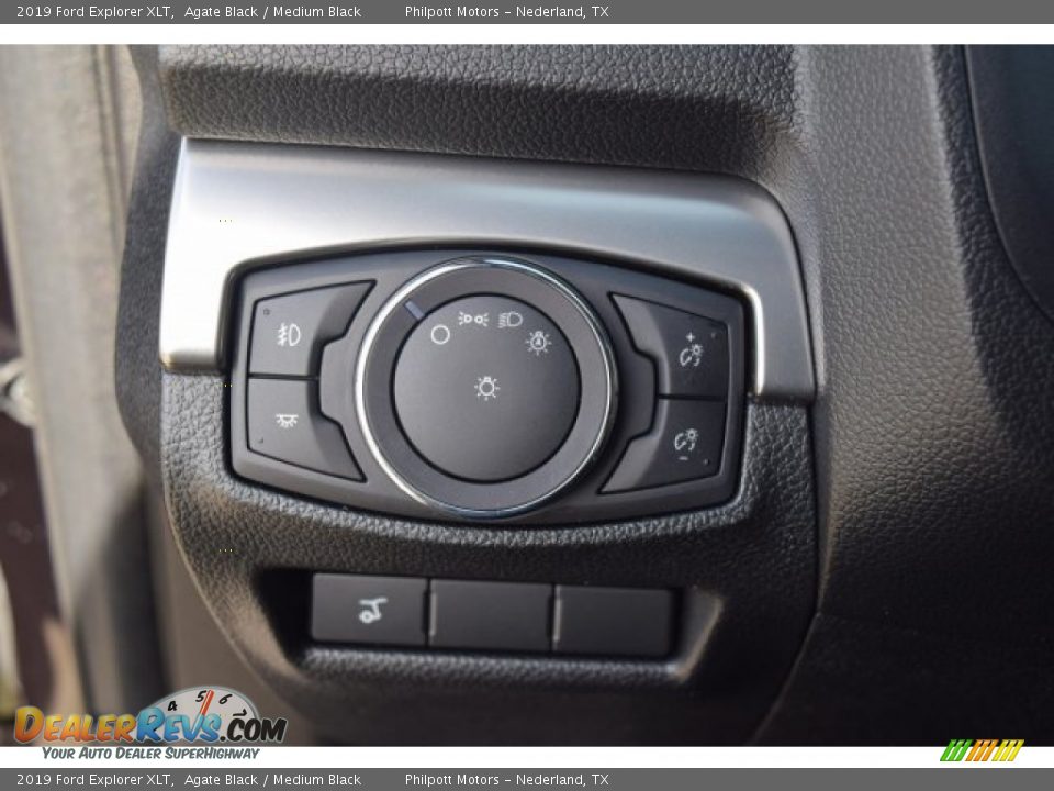 2019 Ford Explorer XLT Agate Black / Medium Black Photo #23
