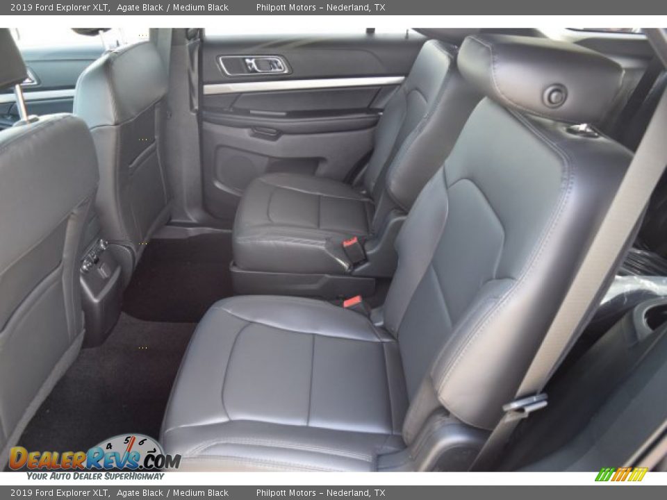 2019 Ford Explorer XLT Agate Black / Medium Black Photo #25