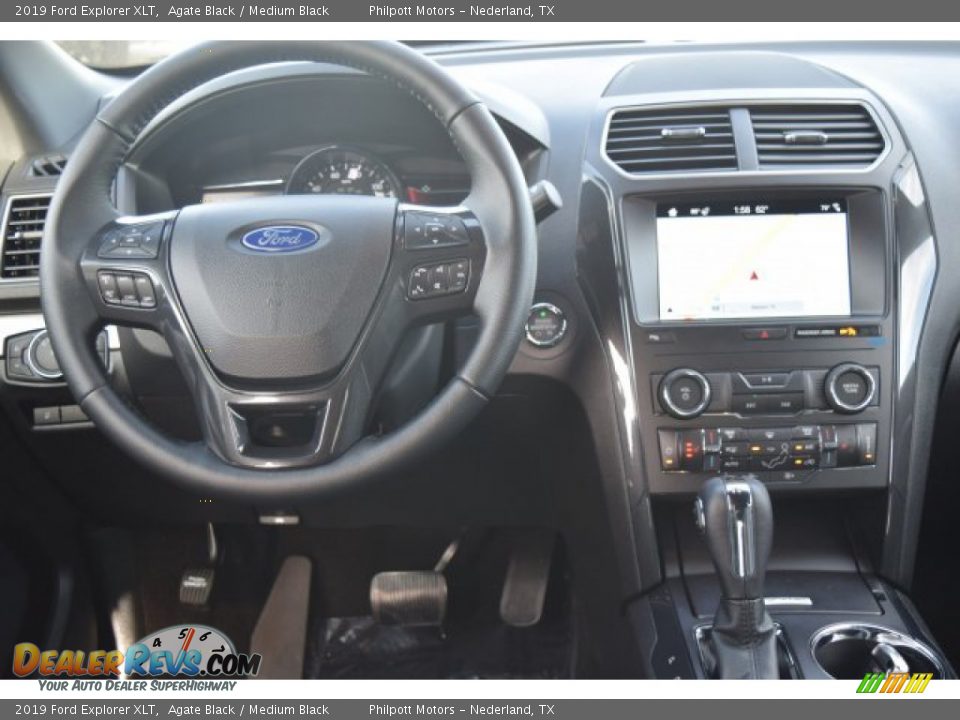 2019 Ford Explorer XLT Agate Black / Medium Black Photo #26