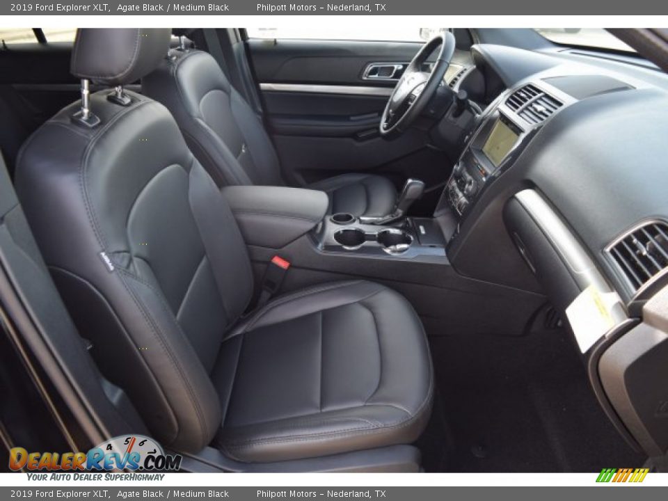 2019 Ford Explorer XLT Agate Black / Medium Black Photo #33