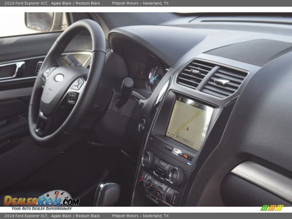 2019 Ford Explorer XLT Agate Black / Medium Black Photo #34