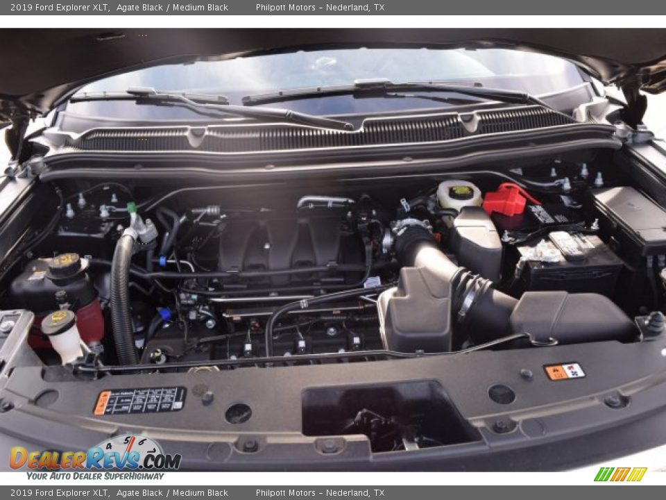 2019 Ford Explorer XLT Agate Black / Medium Black Photo #35