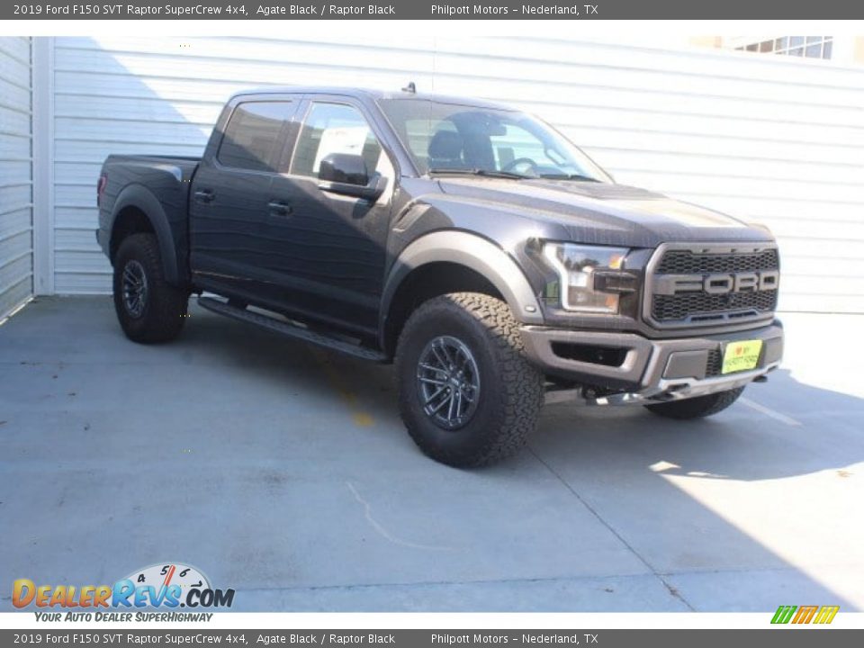 2019 Ford F150 SVT Raptor SuperCrew 4x4 Agate Black / Raptor Black Photo #2