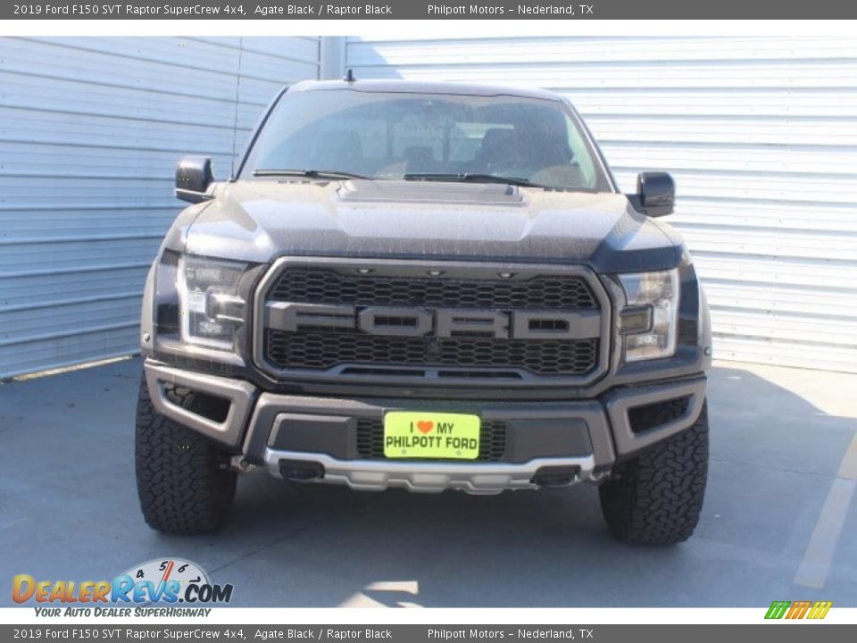 2019 Ford F150 SVT Raptor SuperCrew 4x4 Agate Black / Raptor Black Photo #3