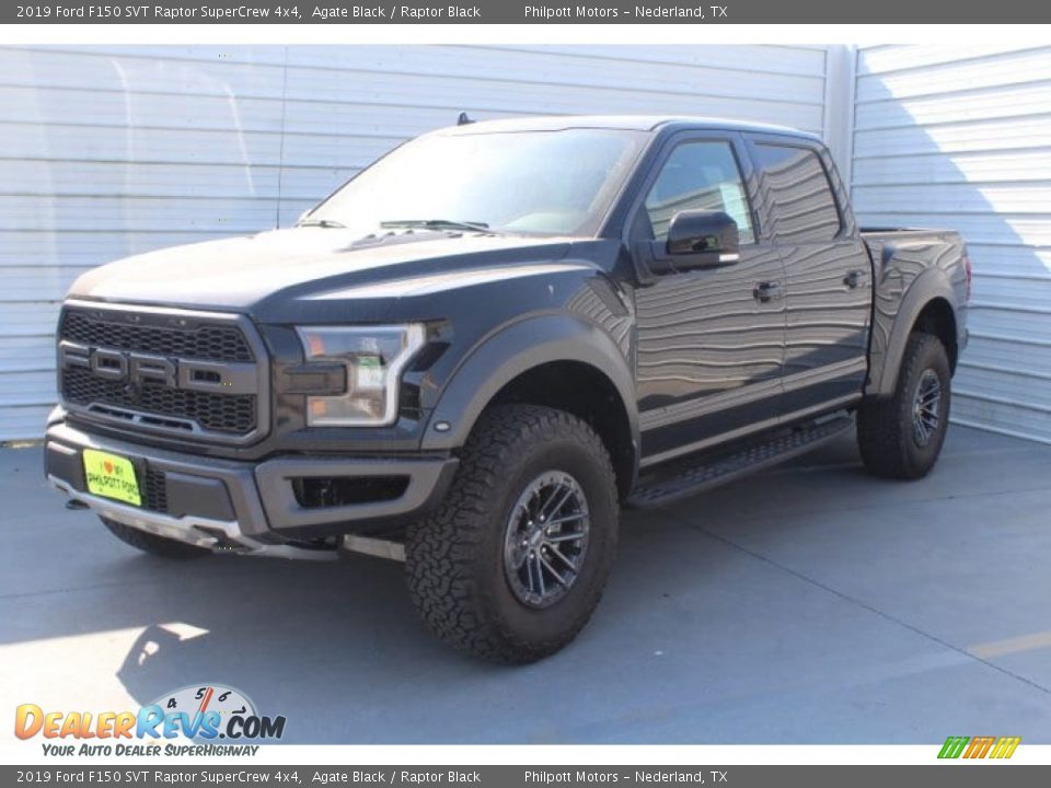 2019 Ford F150 SVT Raptor SuperCrew 4x4 Agate Black / Raptor Black Photo #4