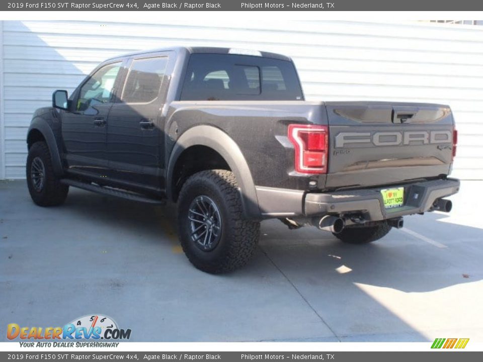 2019 Ford F150 SVT Raptor SuperCrew 4x4 Agate Black / Raptor Black Photo #6