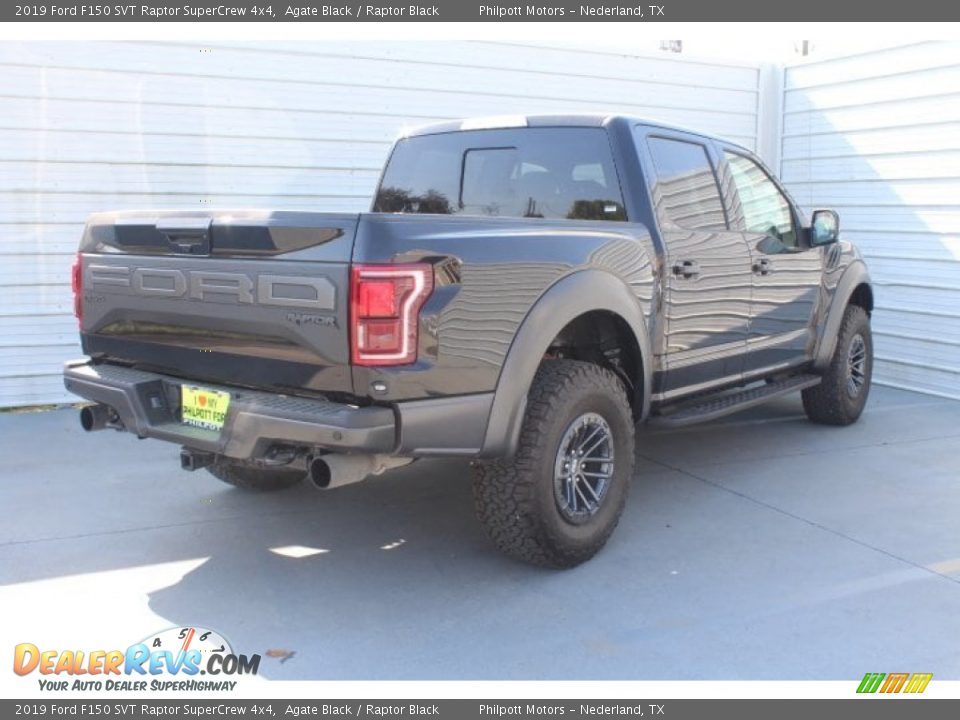 2019 Ford F150 SVT Raptor SuperCrew 4x4 Agate Black / Raptor Black Photo #8