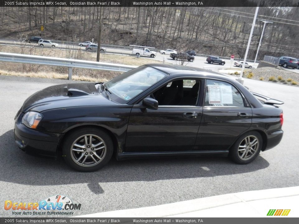 2005 Subaru Impreza WRX Sedan Obsidian Black Pearl / Black Photo #7