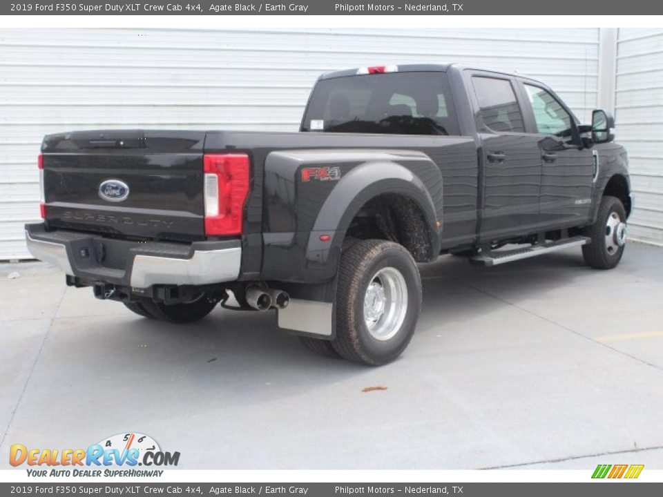 2019 Ford F350 Super Duty XLT Crew Cab 4x4 Agate Black / Earth Gray Photo #8