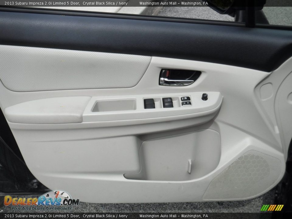 2013 Subaru Impreza 2.0i Limited 5 Door Crystal Black Silica / Ivory Photo #13