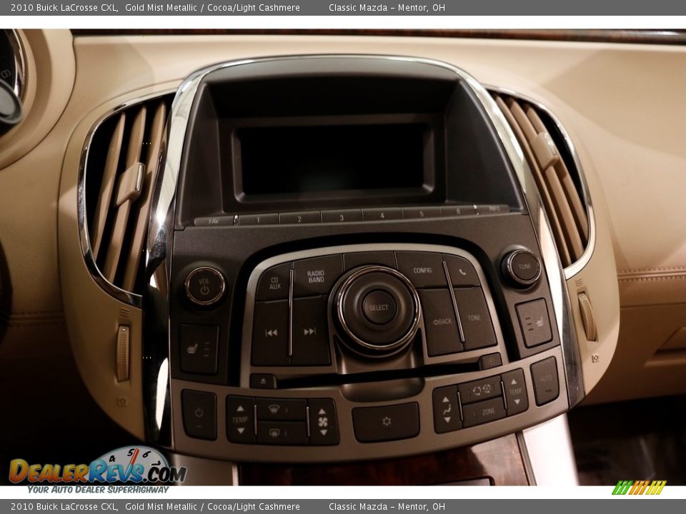 2010 Buick LaCrosse CXL Gold Mist Metallic / Cocoa/Light Cashmere Photo #9