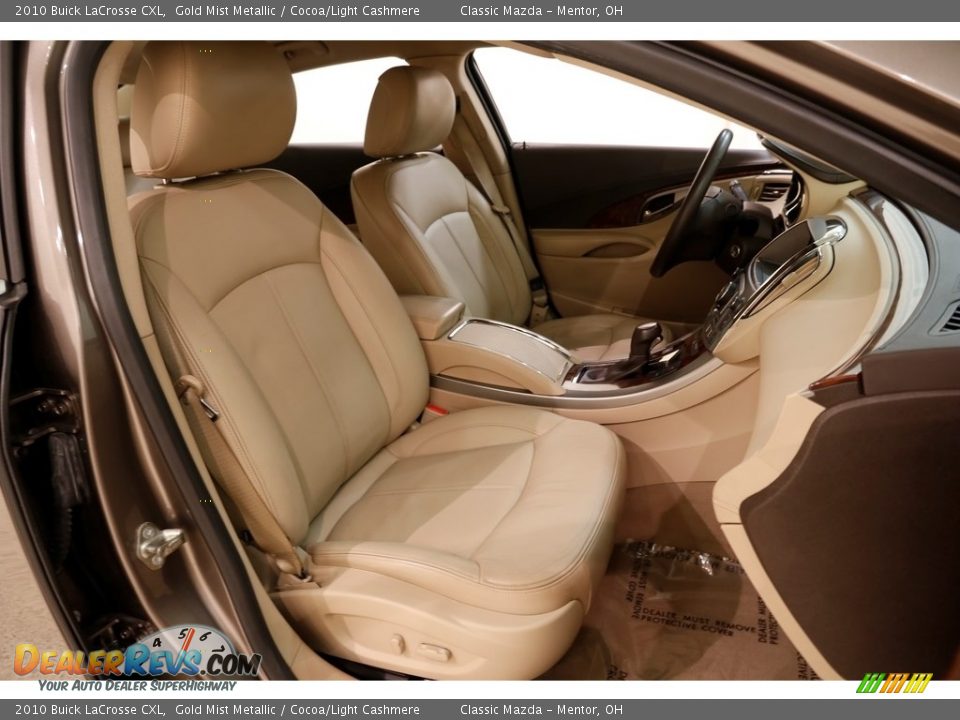 2010 Buick LaCrosse CXL Gold Mist Metallic / Cocoa/Light Cashmere Photo #15