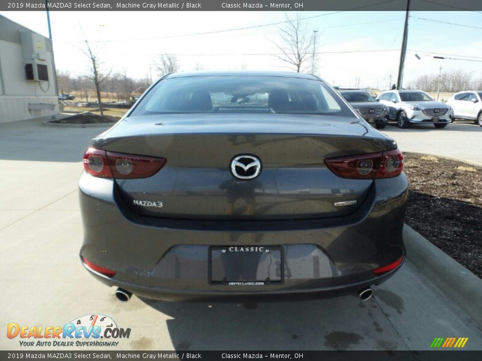 2019 Mazda MAZDA3 Select Sedan Machine Gray Metallic / Black Photo #3