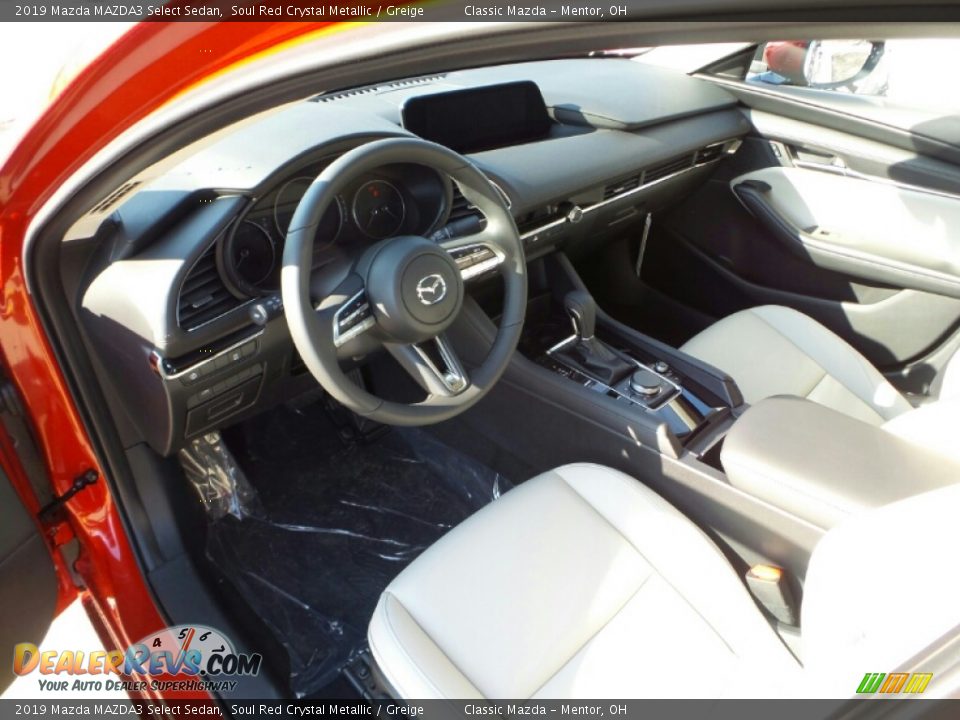 2019 Mazda MAZDA3 Select Sedan Soul Red Crystal Metallic / Greige Photo #4