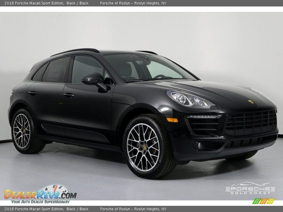 2018 Porsche Macan Sport Edition Black / Black Photo #1