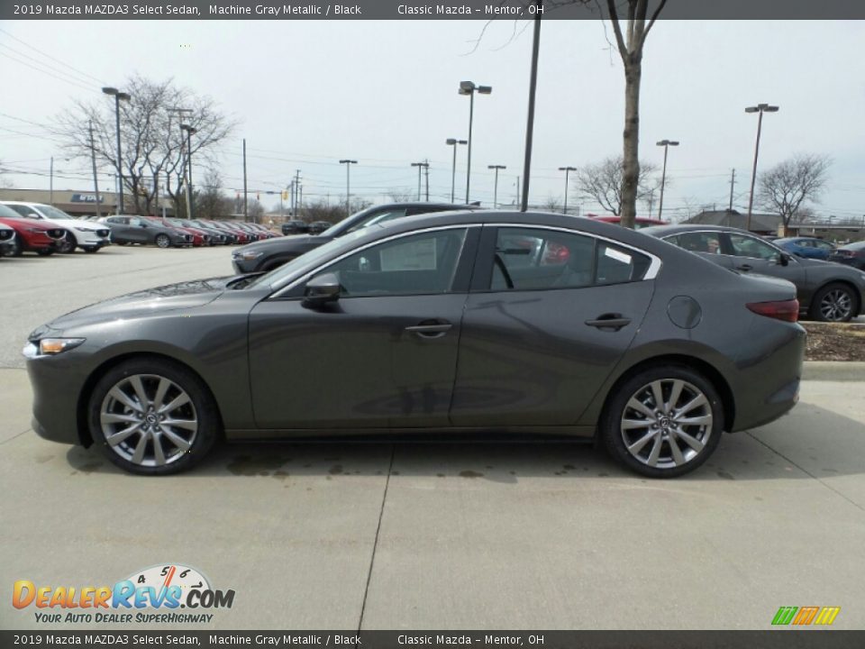 2019 Mazda MAZDA3 Select Sedan Machine Gray Metallic / Black Photo #2