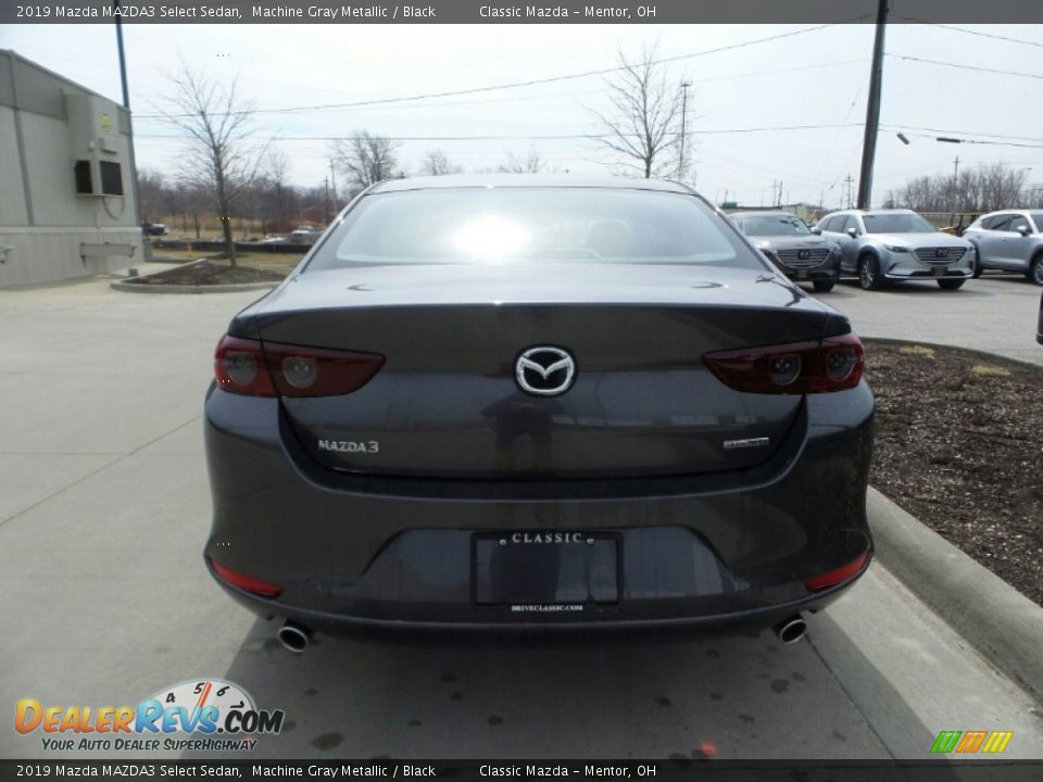 2019 Mazda MAZDA3 Select Sedan Machine Gray Metallic / Black Photo #3