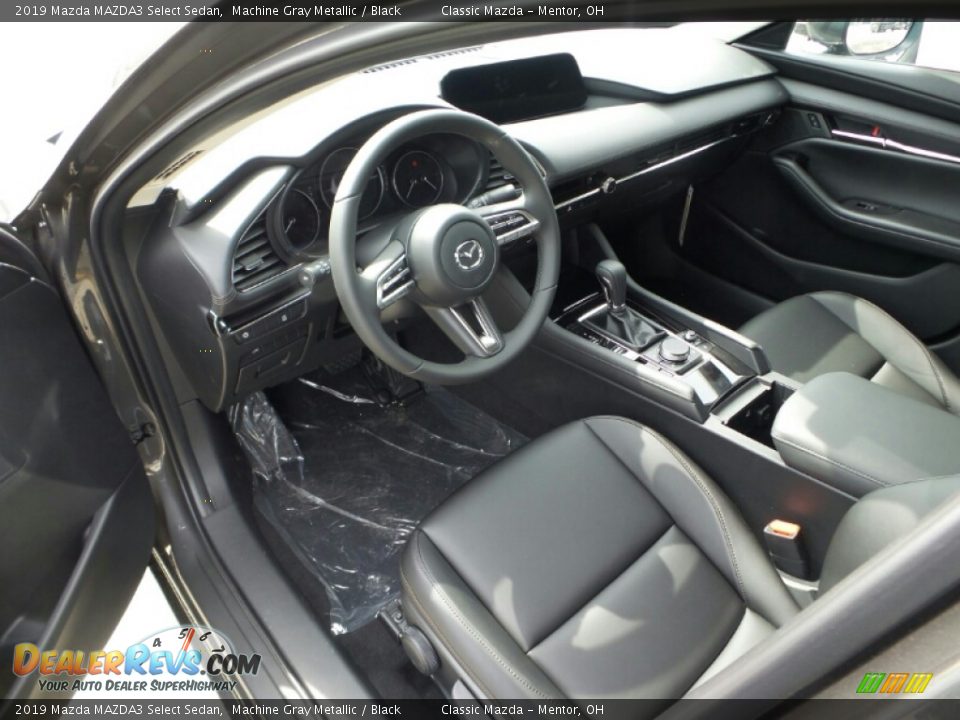 2019 Mazda MAZDA3 Select Sedan Machine Gray Metallic / Black Photo #4