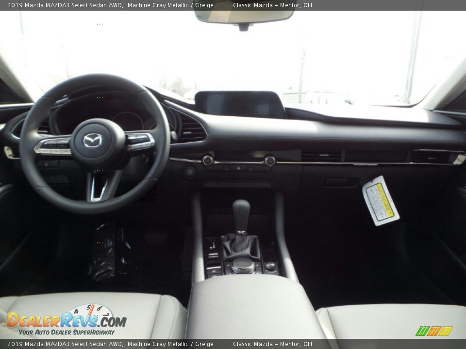 2019 Mazda MAZDA3 Select Sedan AWD Machine Gray Metallic / Greige Photo #5
