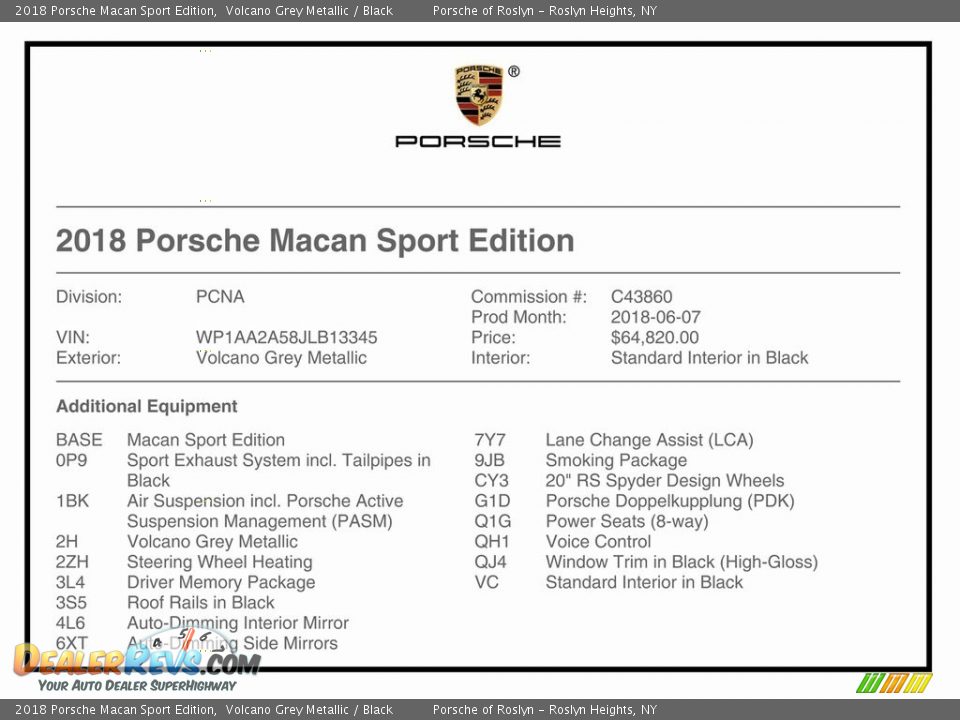 2018 Porsche Macan Sport Edition Volcano Grey Metallic / Black Photo #20